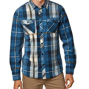 Men's Standard Fit Long Sleeve Button Down  Shirt